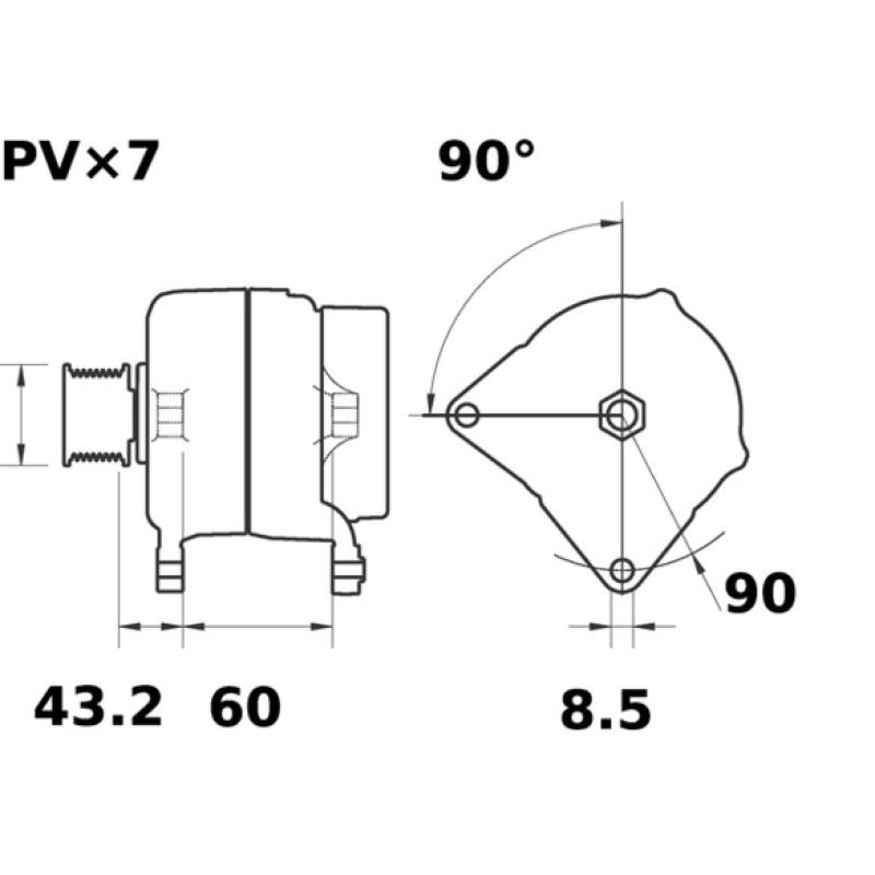 Alternateur MAHLE MG 324 - Visuel 1