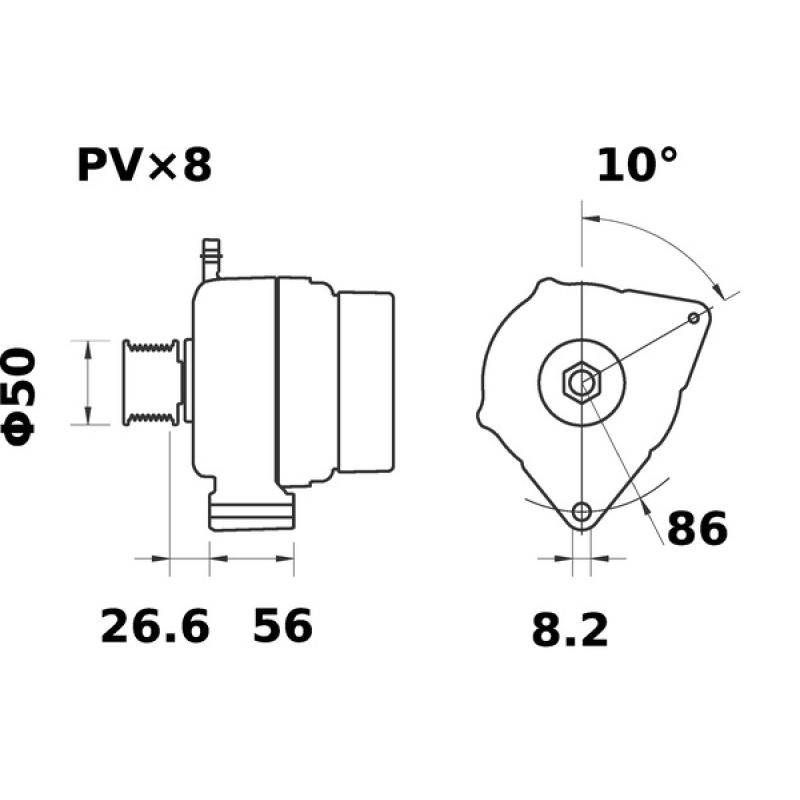 Alternateur MAHLE MG 339 - Visuel 1