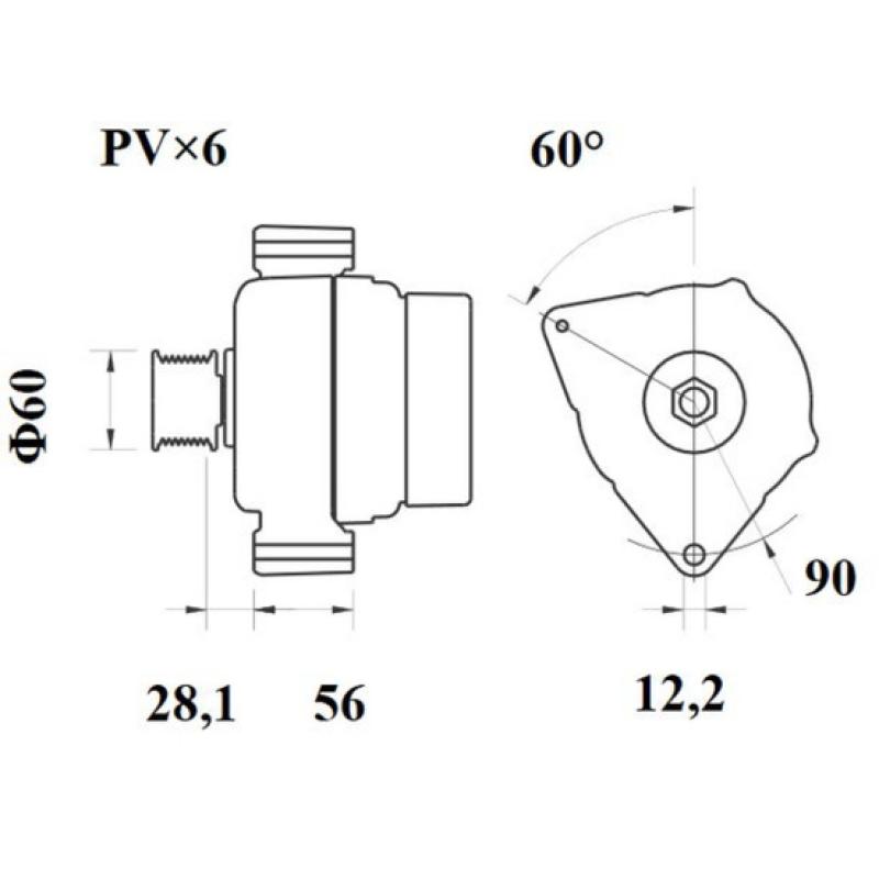 Alternateur MAHLE MG 346 - Visuel 1