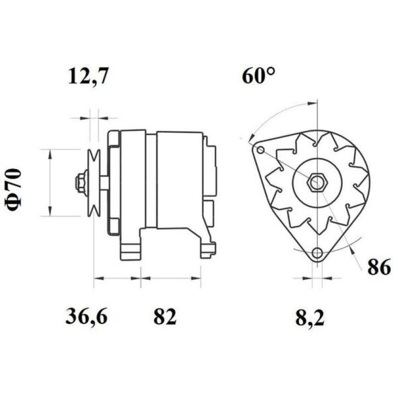 Alternateur MAHLE MG 348 - Visuel 1