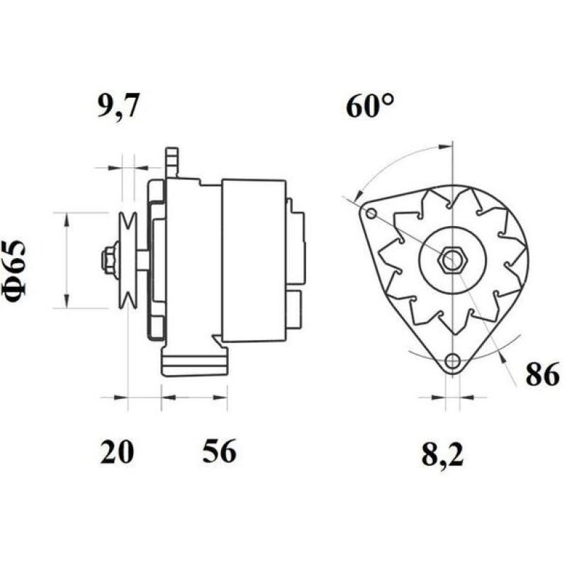 Alternateur MAHLE MG 371 - Visuel 1