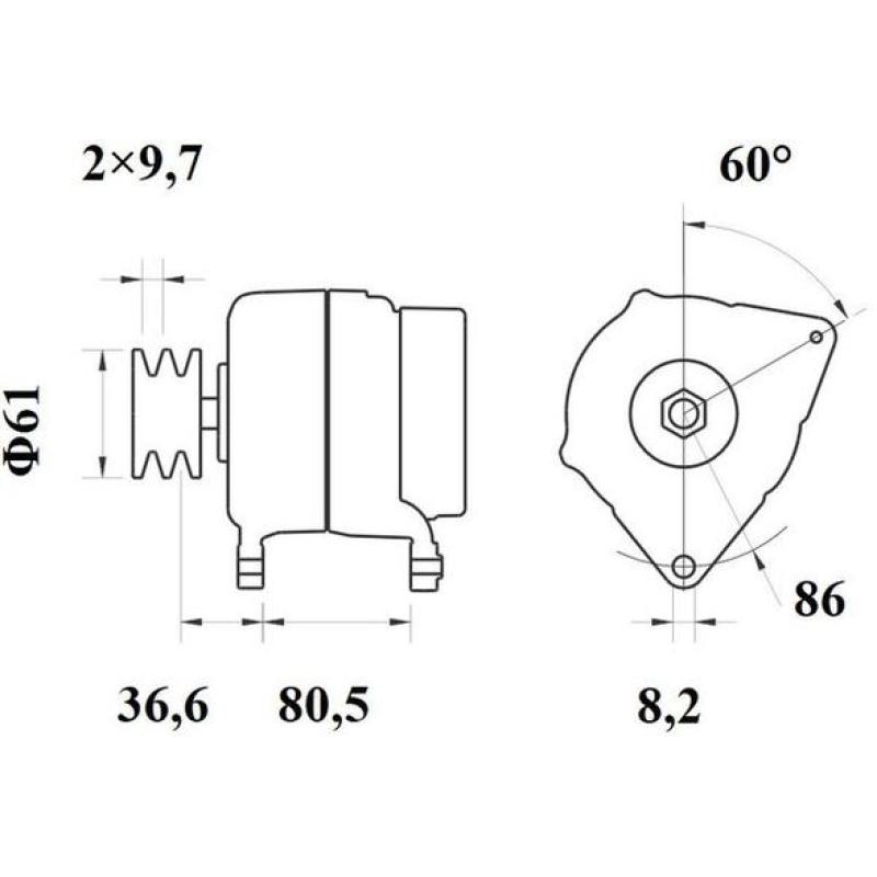 Alternateur MAHLE MG 407 - Visuel 1