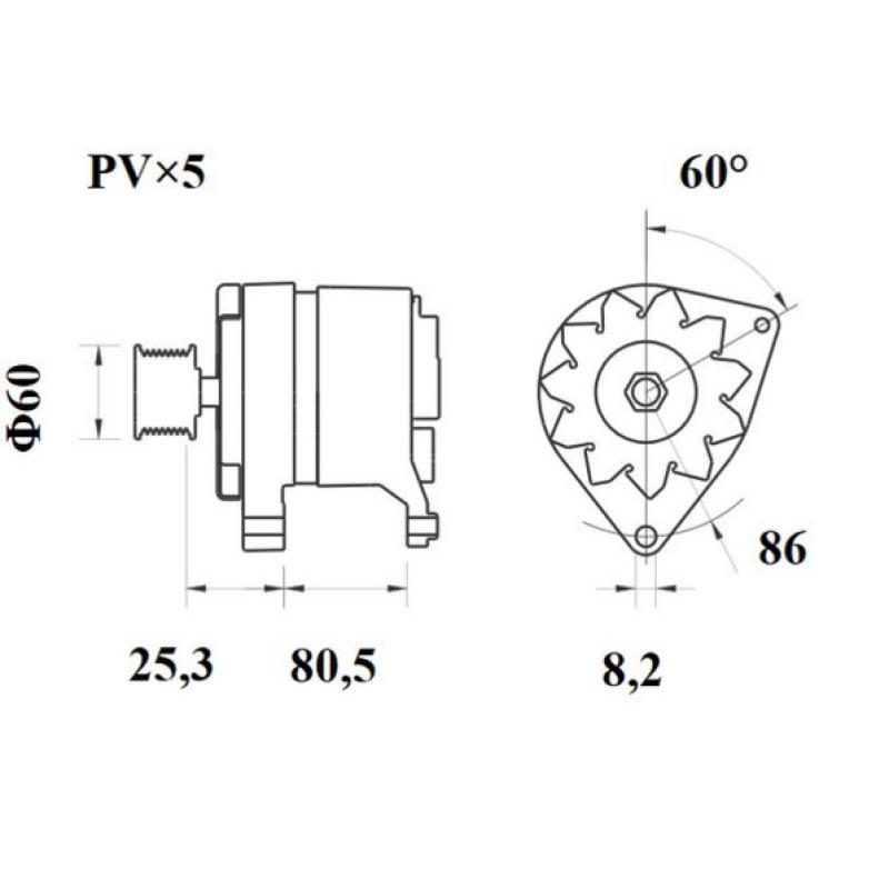 Alternateur MAHLE MG 420 - Visuel 1