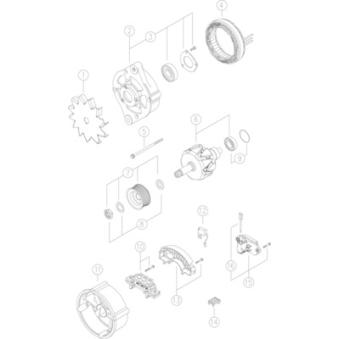 Alternateur MAHLE OEM 1178136 Alternateur MAHLE OEM 1178136