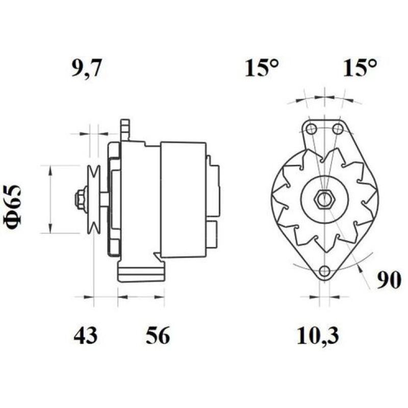 Alternateur MAHLE MG 45 - Visuel 1