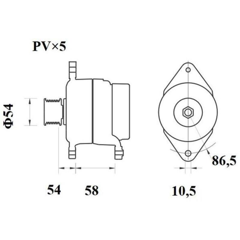 Alternateur MAHLE MG 451 - Visuel 1