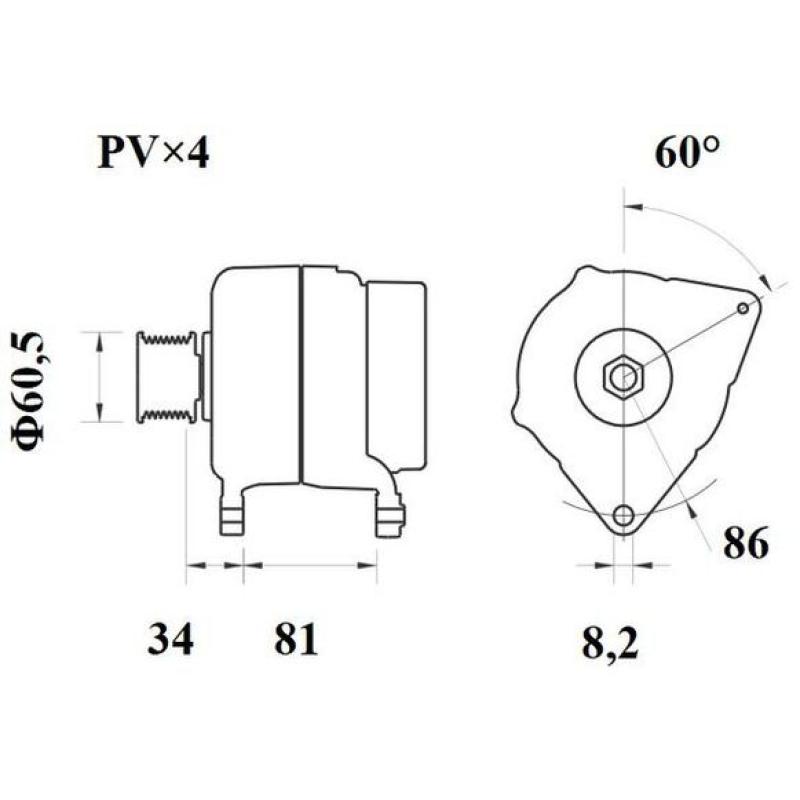 Alternateur MAHLE MG 454 - Visuel 1