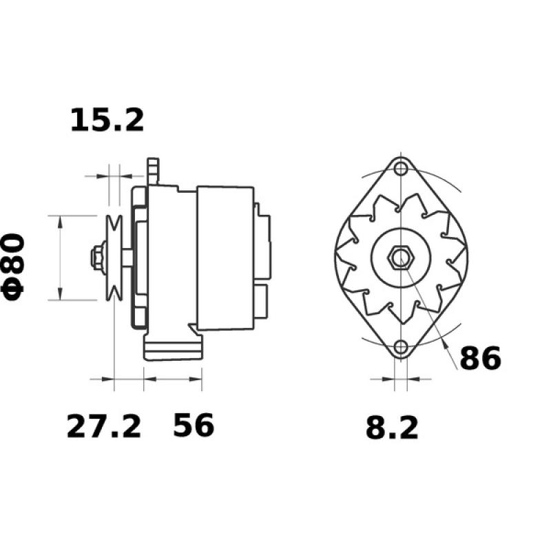 Alternateur MAHLE MG 479 - Visuel 1