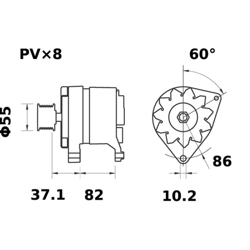 Alternateur MAHLE MG 485 - Visuel 1