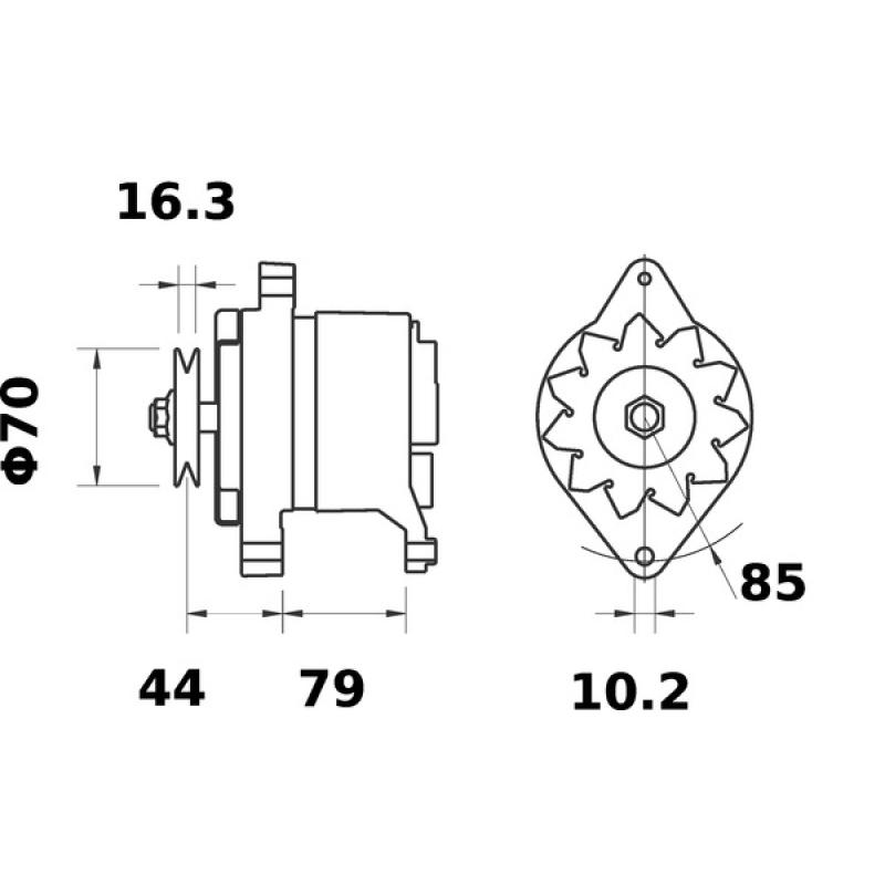 Alternateur MAHLE MG 502 - Visuel 1