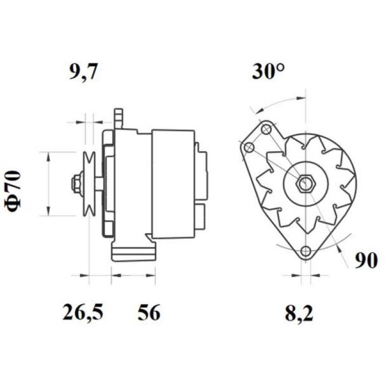 Alternateur MAHLE MG 513 - Visuel 1