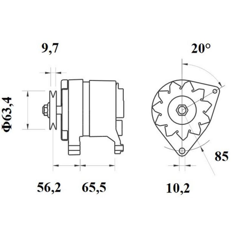 Alternateur MAHLE MG 514 - Visuel 1