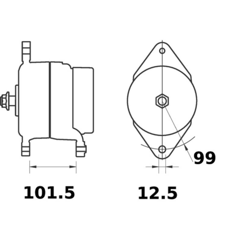 Alternateur MAHLE MG 549 - Visuel 1