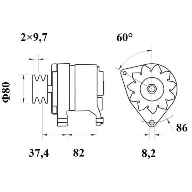 Alternateur MAHLE MG 592 - Visuel 1