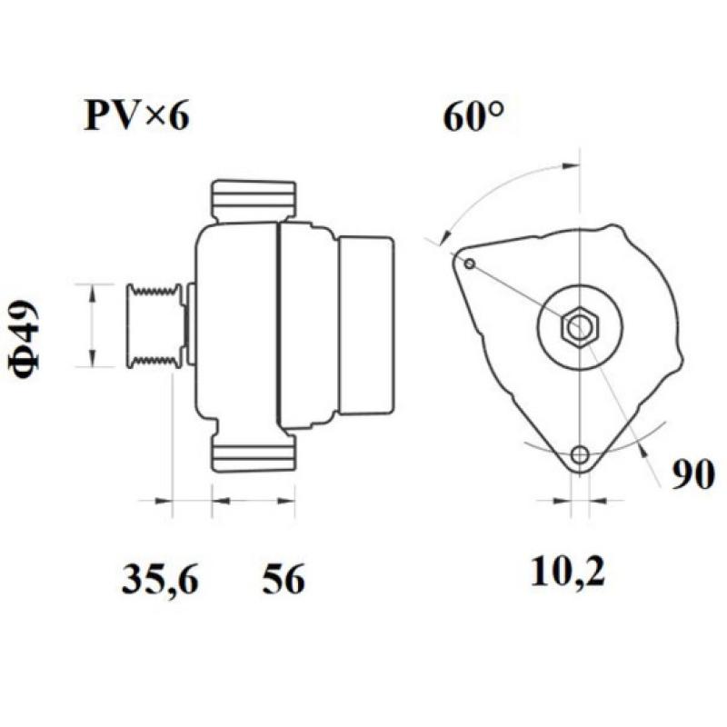 Alternateur MAHLE MG 594 - Visuel 1