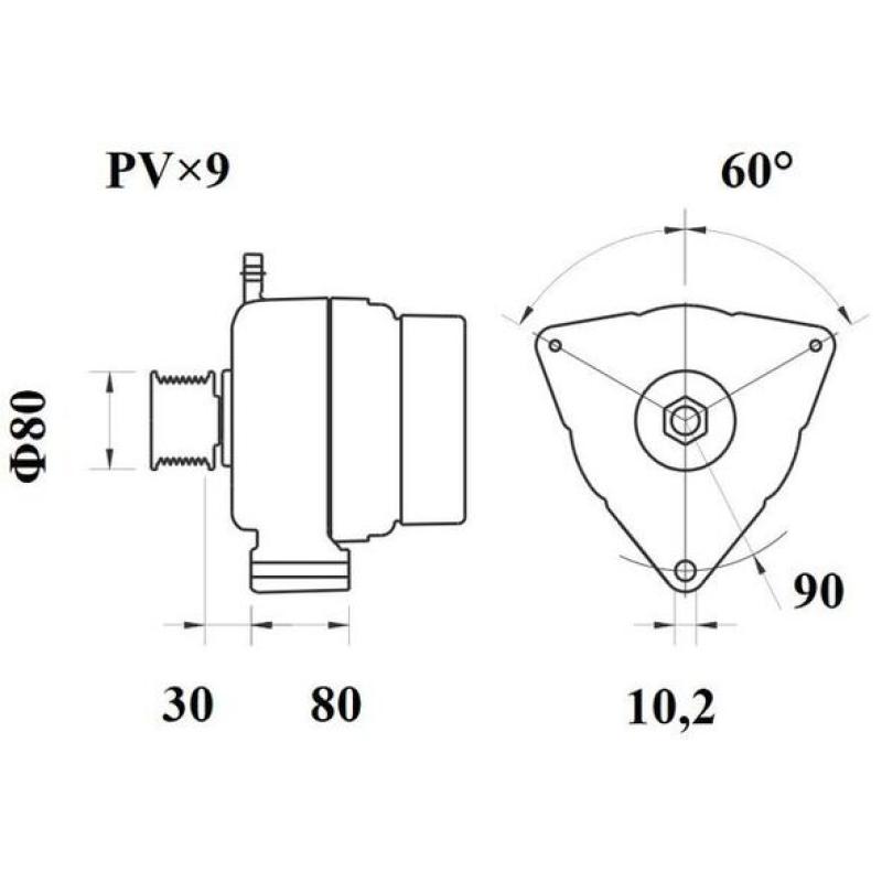 Alternateur MAHLE MG 792 - Visuel 1