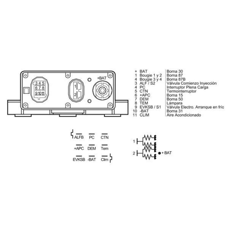Appareil de commande, temps de préchauffage MAHLE MHG 49 - Visuel 1