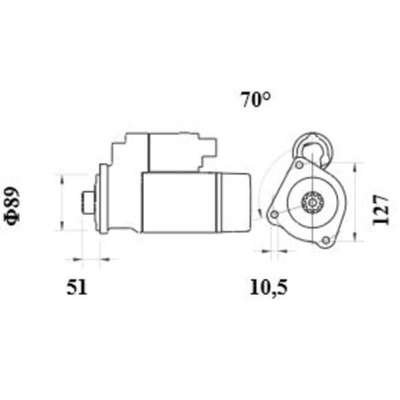 Démarreur MAHLE MS 1003 - Visuel 1