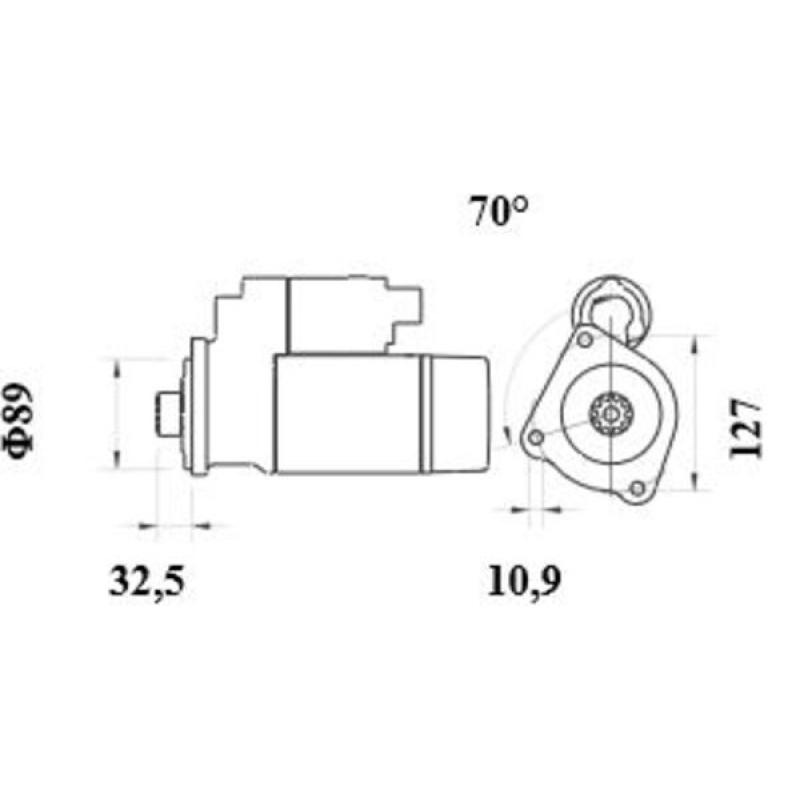 Démarreur MAHLE MS 1004 - Visuel 1