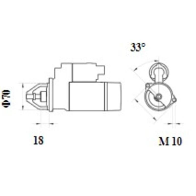 Démarreur MAHLE MS 1070 - Visuel 1