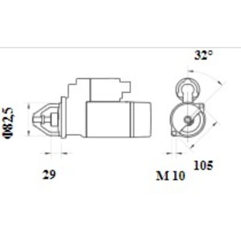 Démarreur MAHLE MS 1071 - Visuel 1