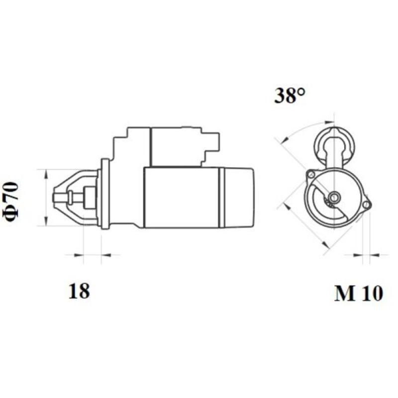 Démarreur MAHLE MS 1072 - Visuel 1
