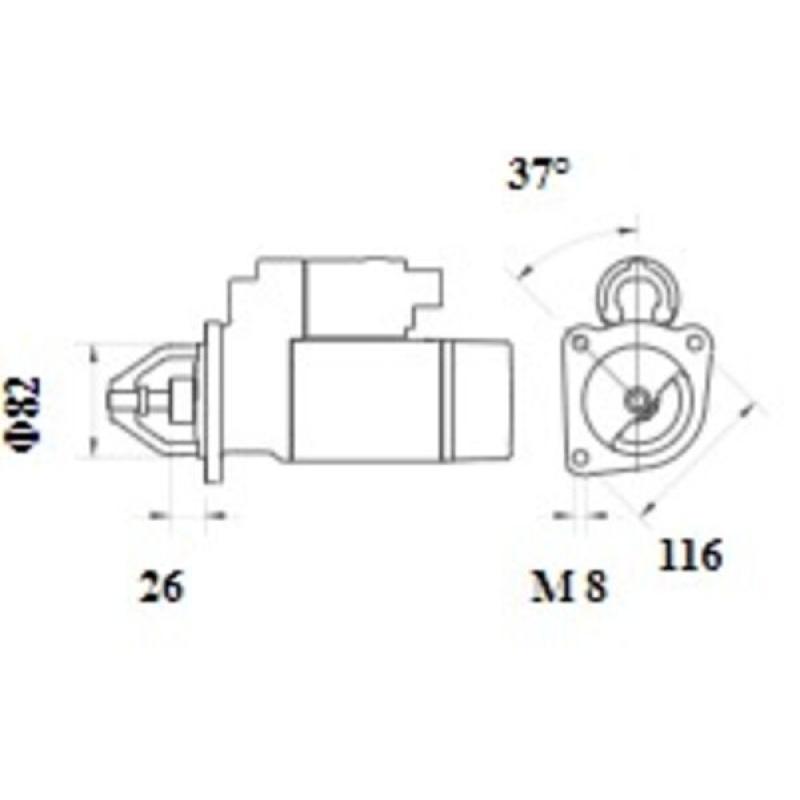 Démarreur MAHLE MS 1084 - Visuel 1