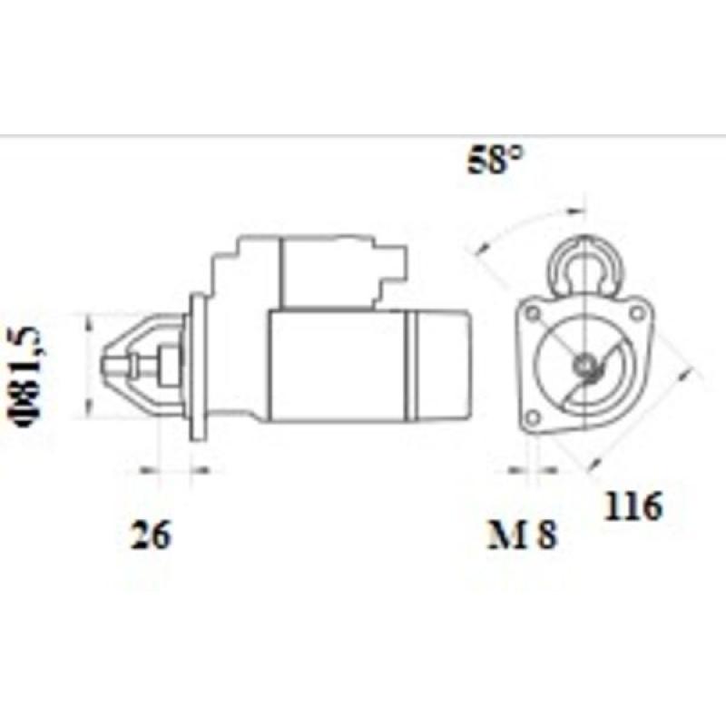 Démarreur MAHLE MS 1085 - Visuel 1