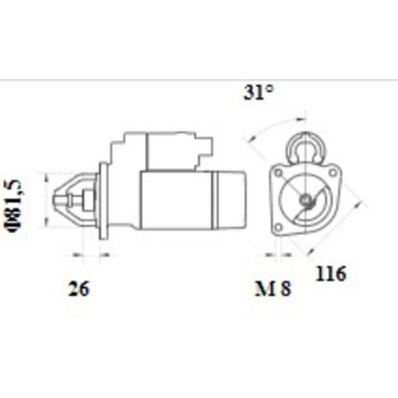 Démarreur MAHLE MS 1086 - Visuel 1