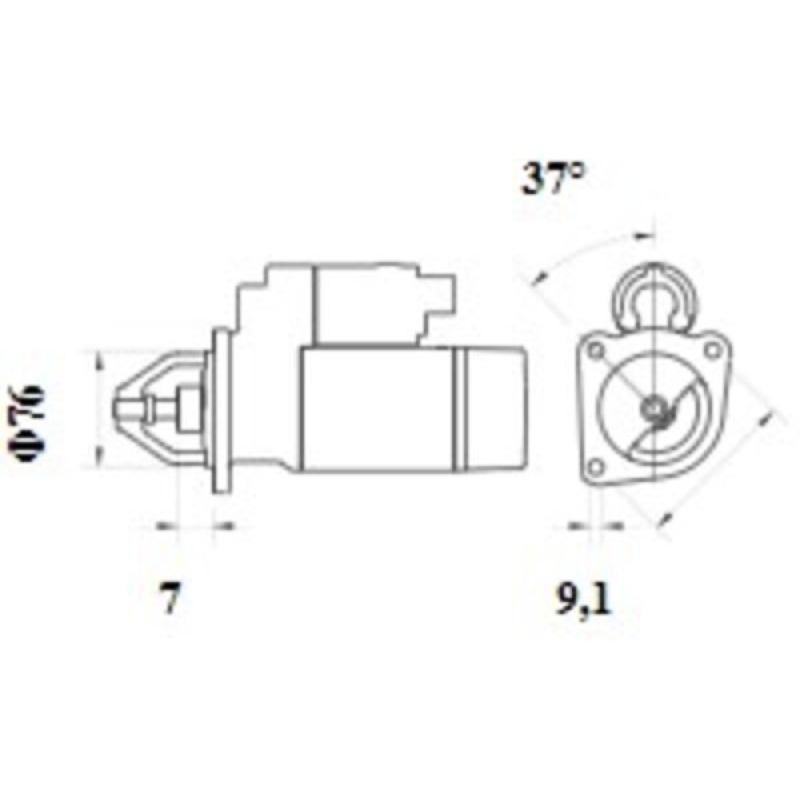 Démarreur MAHLE MS 1087 - Visuel 1