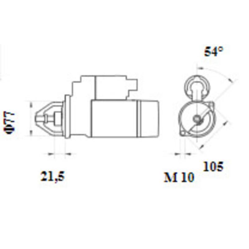 Démarreur MAHLE MS 1142 - Visuel 1