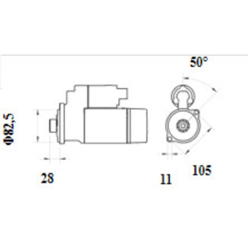 Démarreur MAHLE MS 1143 - Visuel 1