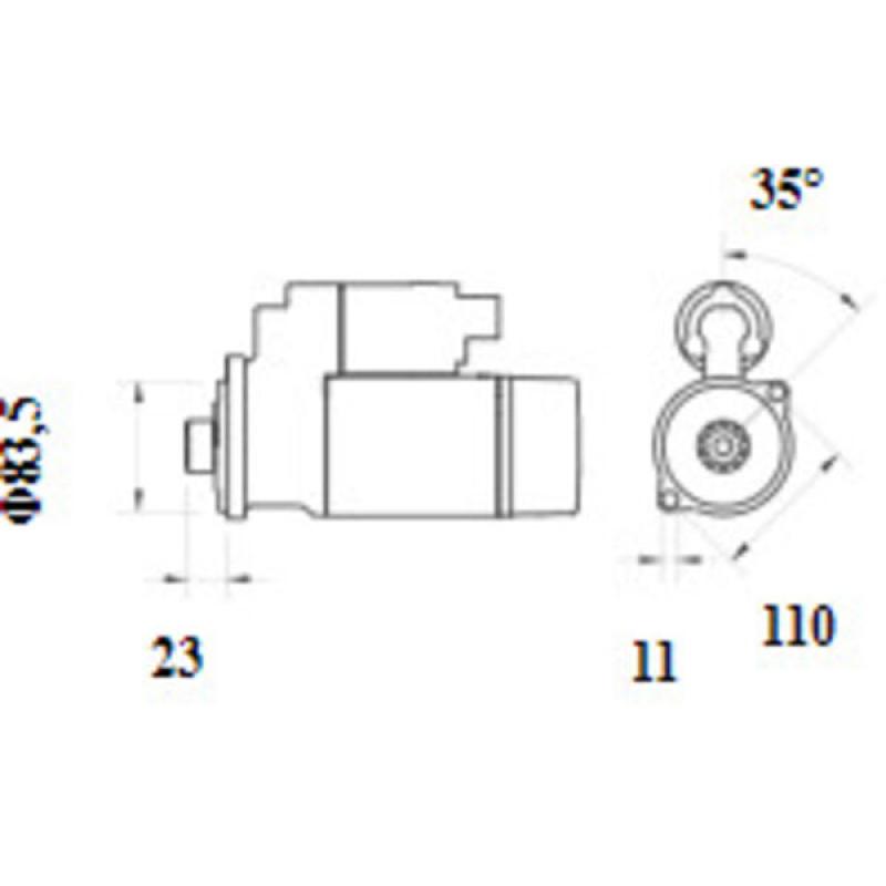 Démarreur MAHLE MS 1151 - Visuel 1