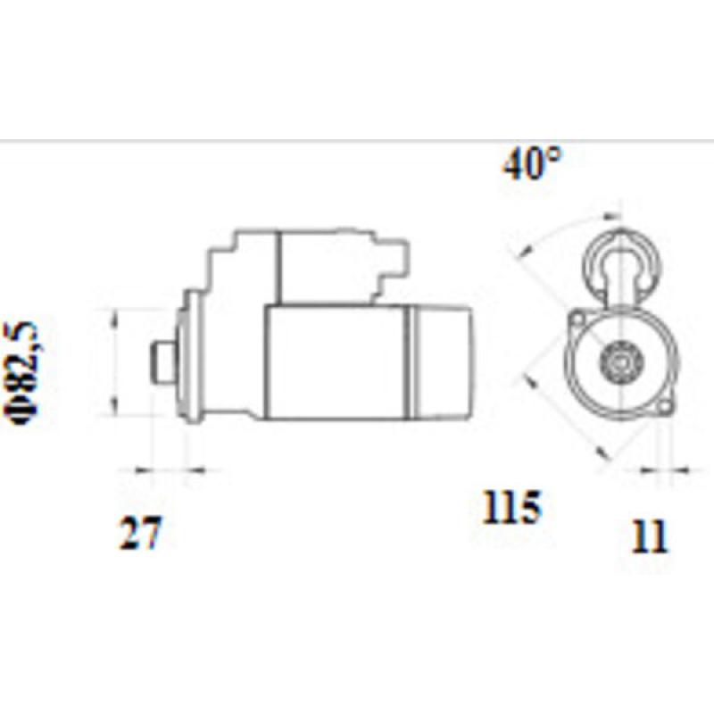 Démarreur MAHLE MS 1153 - Visuel 1