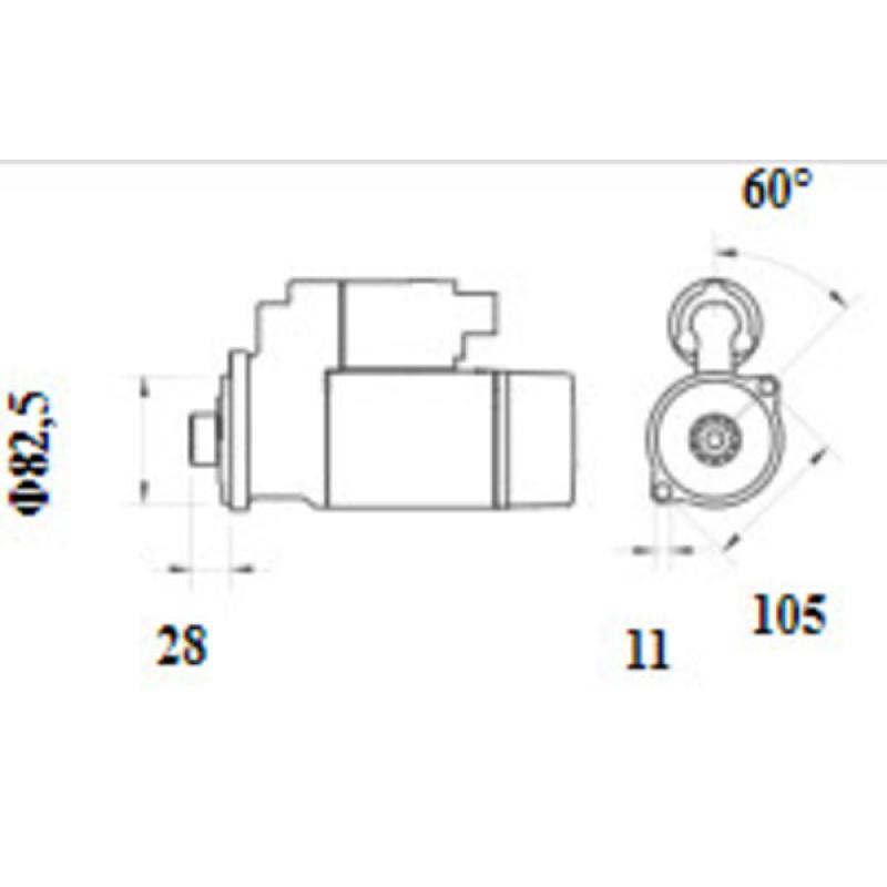 Démarreur MAHLE MS 1161 - Visuel 1