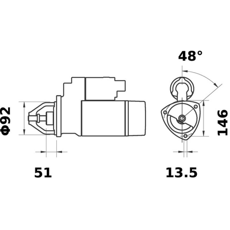 Démarreur MAHLE MS 117 - Visuel 1