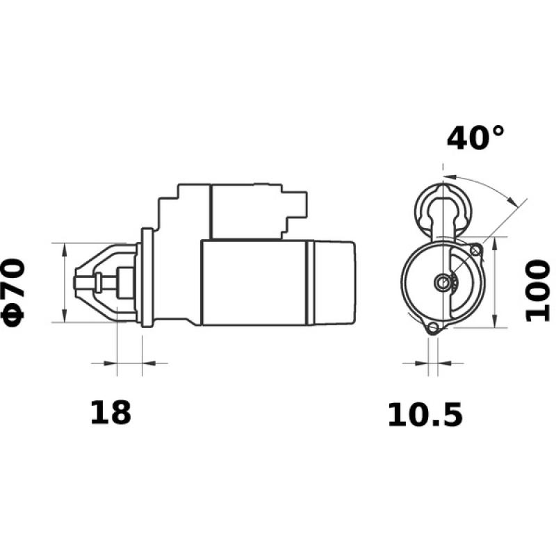 Démarreur MAHLE MS 136 - Visuel 1