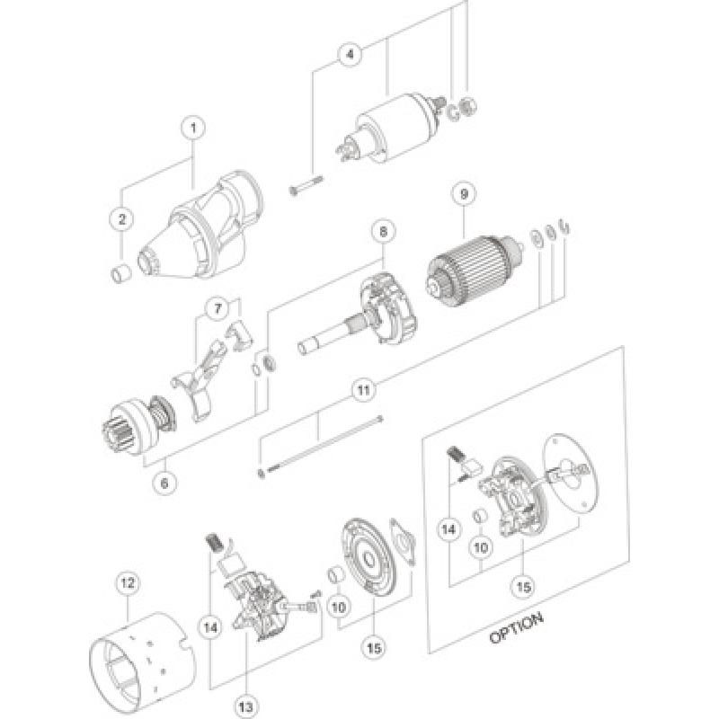 Démarreur MAHLE MS 156 - Visuel 1