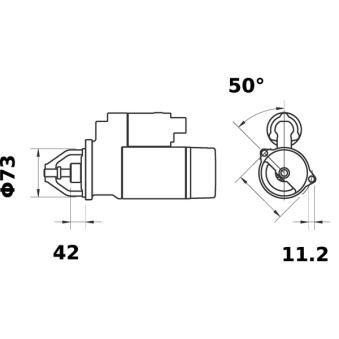 Démarreur MAHLE OEM NAD10038 Démarreur MAHLE OEM NAD10038
