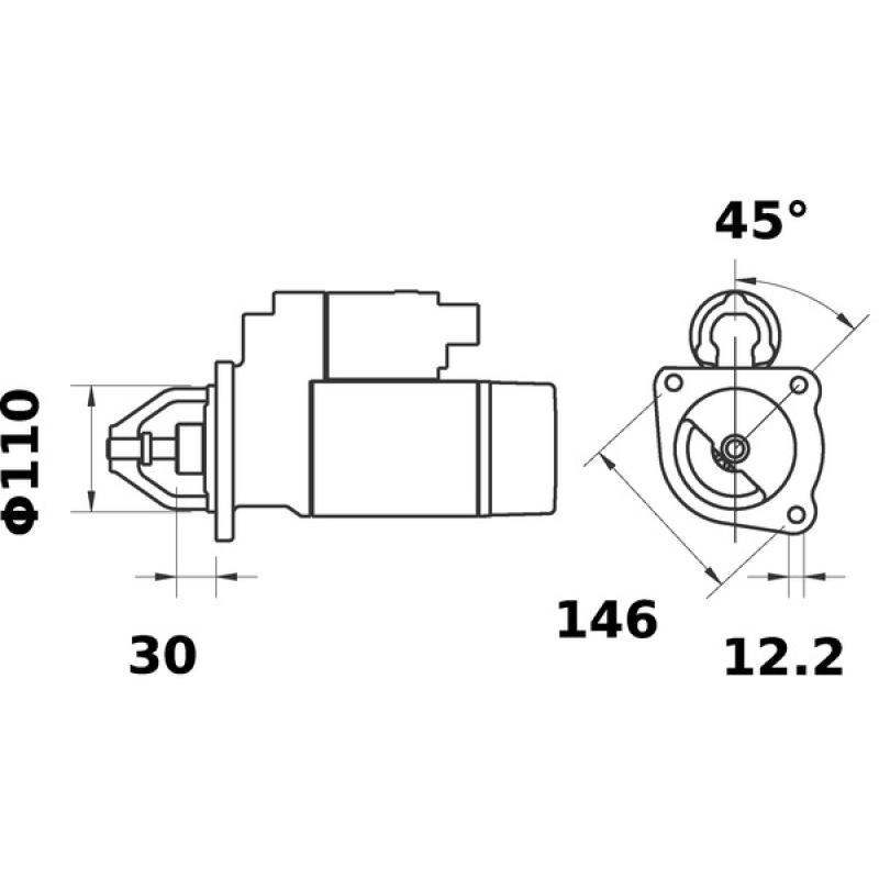 Démarreur MAHLE MS 176 - Visuel 1