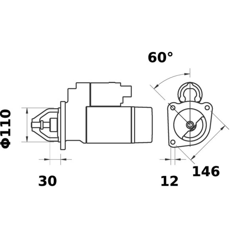 Démarreur MAHLE MS 195 - Visuel 1