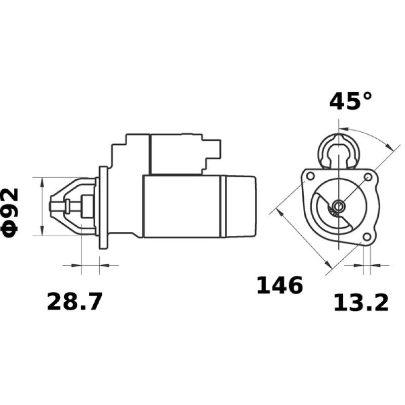 Démarreur MAHLE MS 205 - Visuel 1