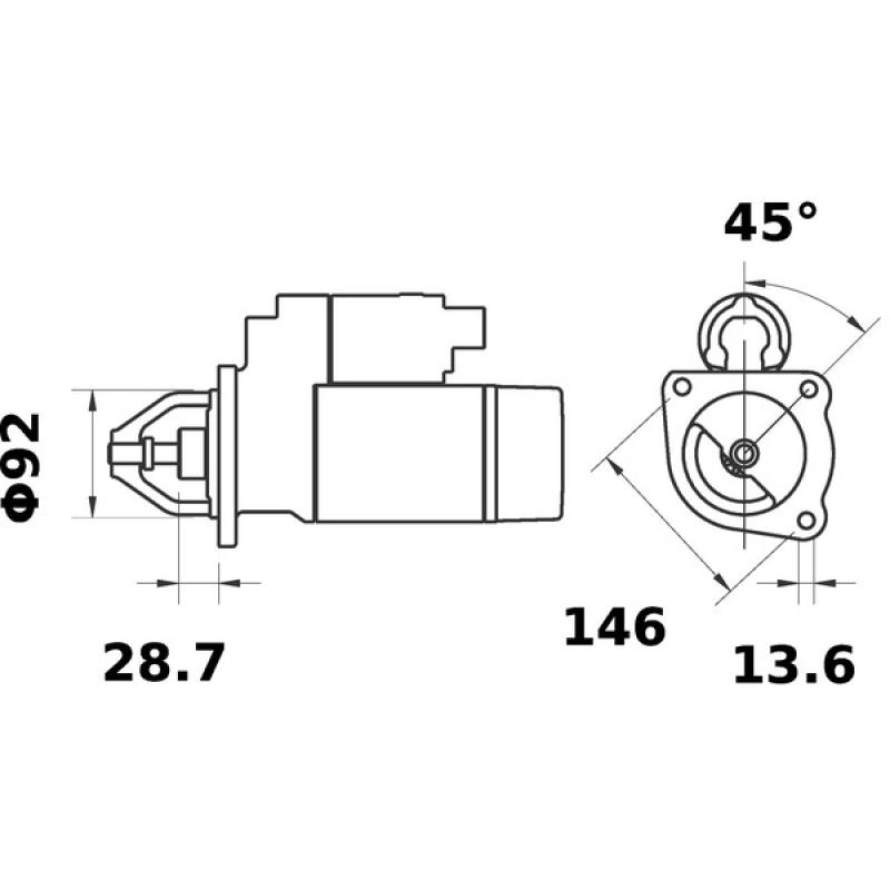 Démarreur MAHLE MS 206 - Visuel 1