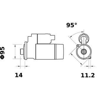 Démarreur MAHLE OEM 233007F400 Démarreur MAHLE OEM 233007F400