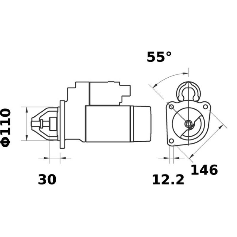 Démarreur MAHLE MS 224 - Visuel 1