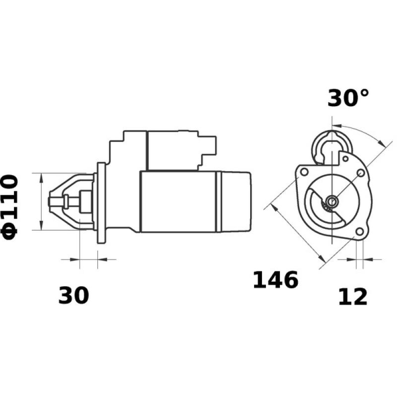 Démarreur MAHLE MS 278 - Visuel 1