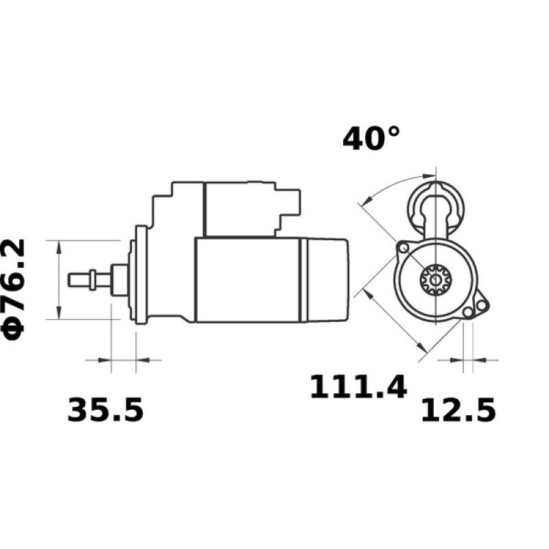Démarreur MAHLE MS 303 - Visuel 1