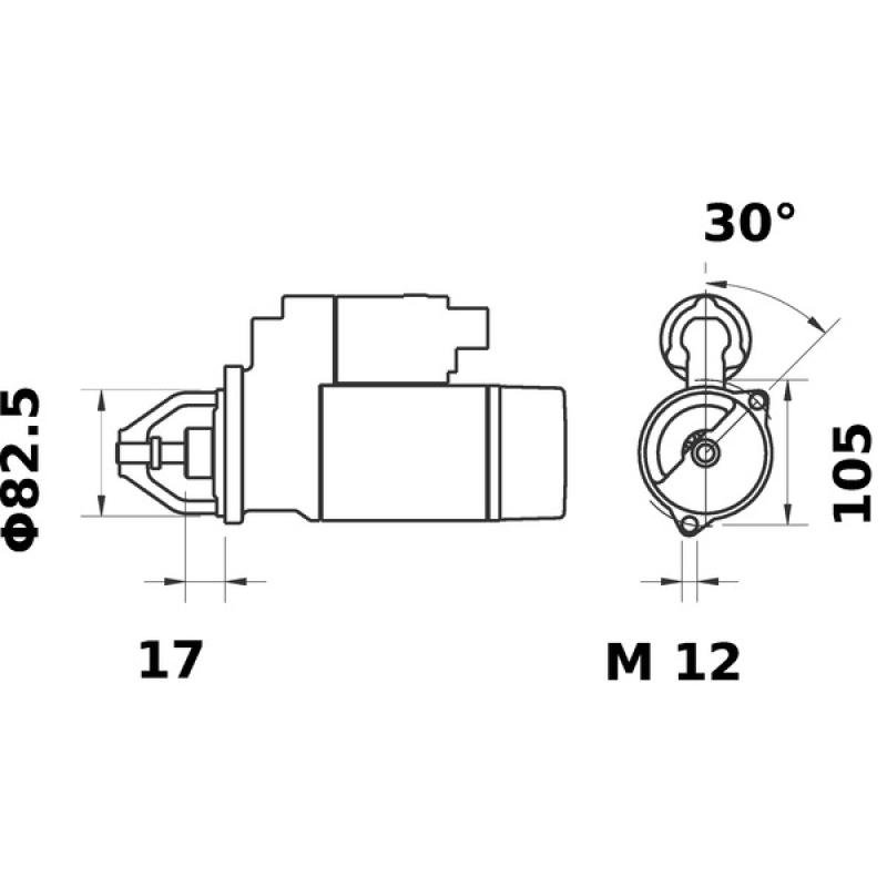Démarreur MAHLE MS 304 - Visuel 1