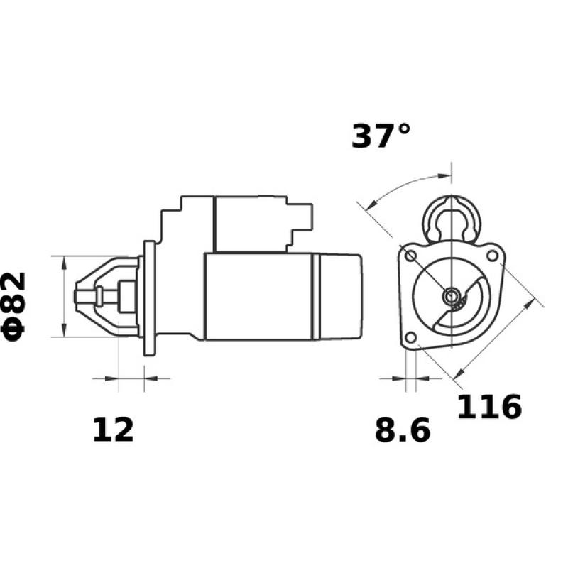 Démarreur MAHLE MS 373 - Visuel 1