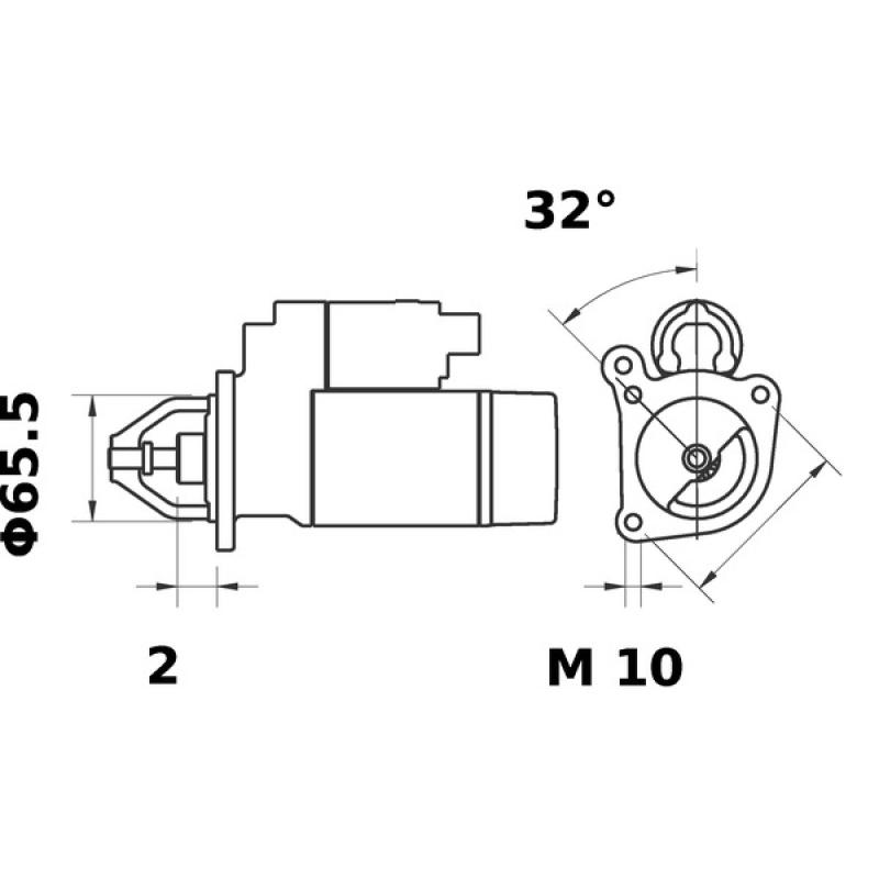 Démarreur MAHLE MS 375 - Visuel 1
